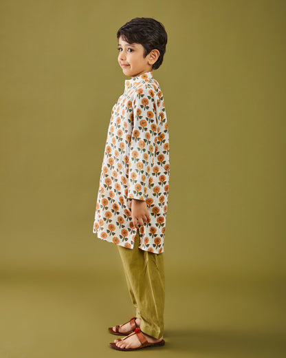 Sanganeri Guldavari Kurta Pajama Set