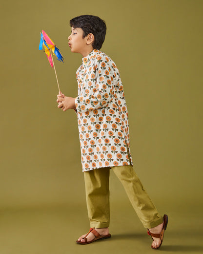 Sanganeri Guldavari Kurta Pajama Set
