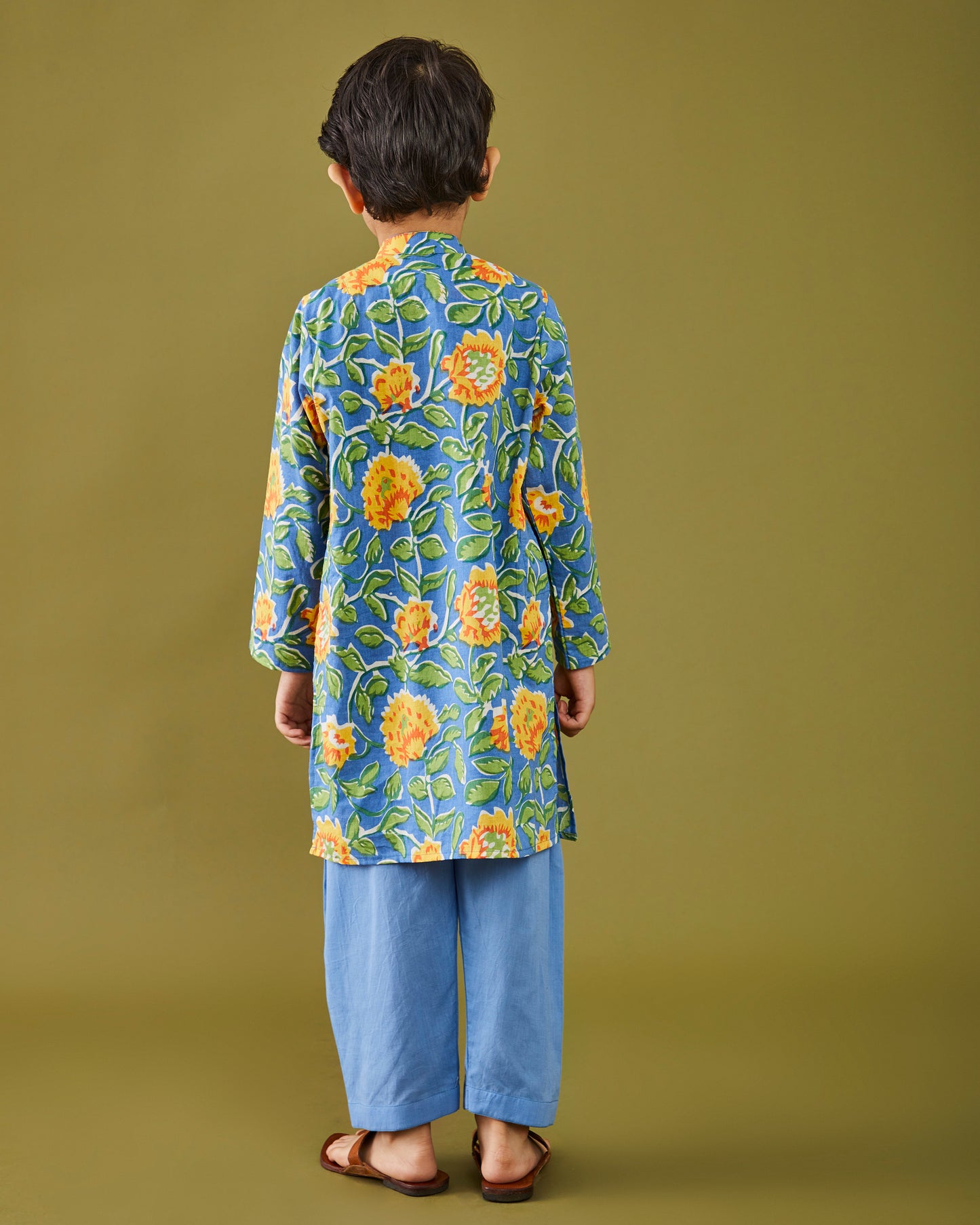 Bagru Bageecha Kurta Pajama Set