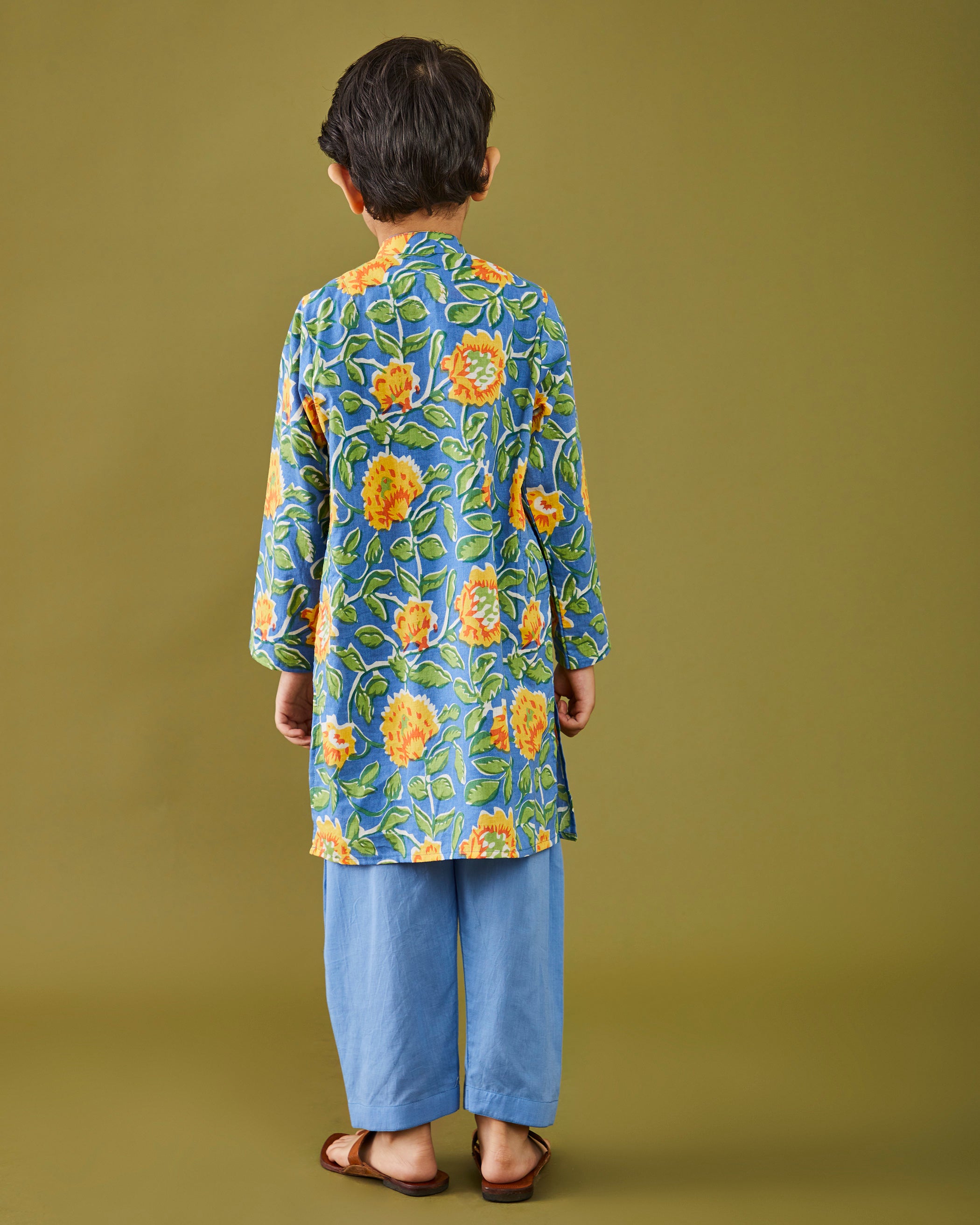 Bagru Bageecha Kurta Pajama Set