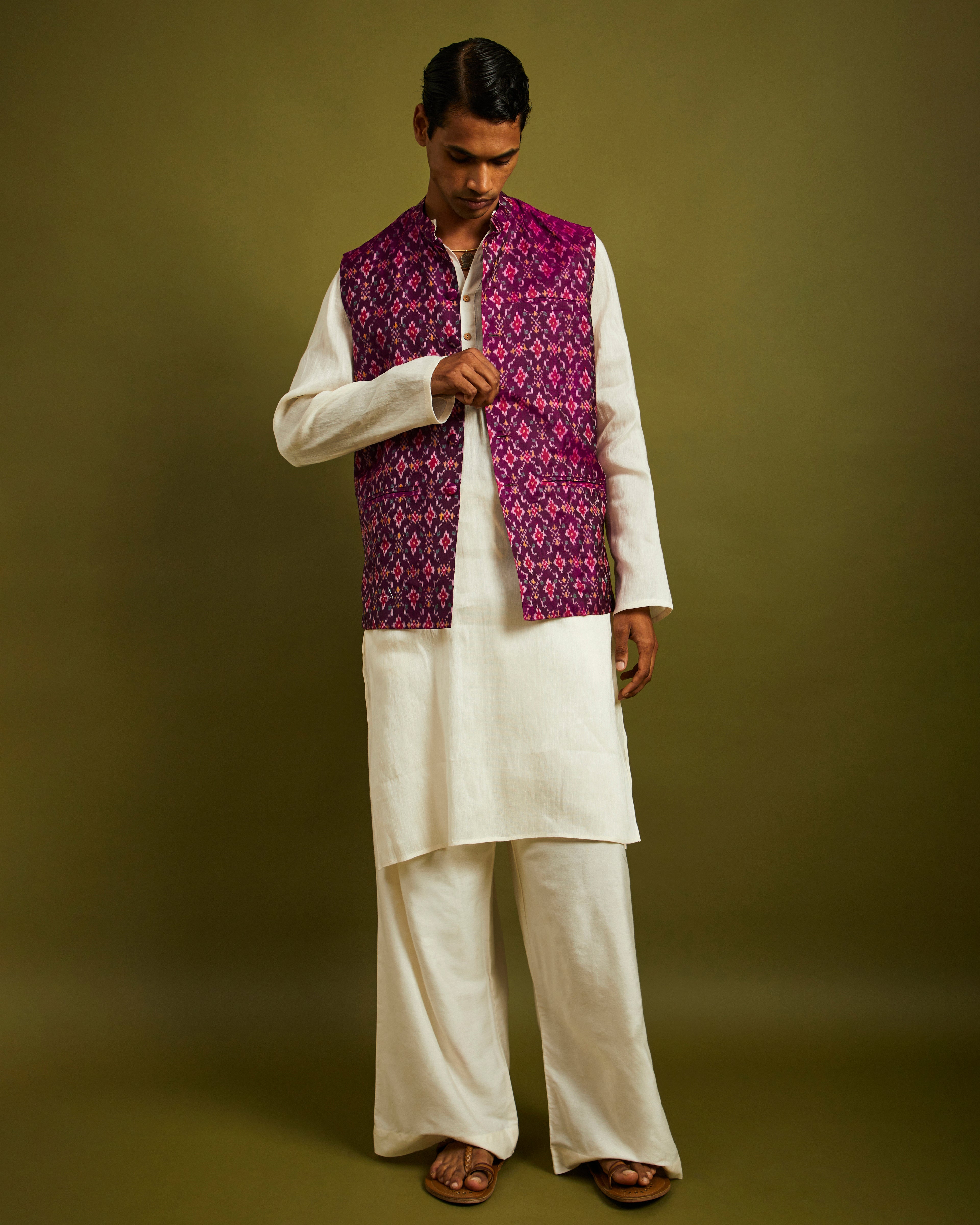 Chanda Bhat Purple Patan Patola Bandi