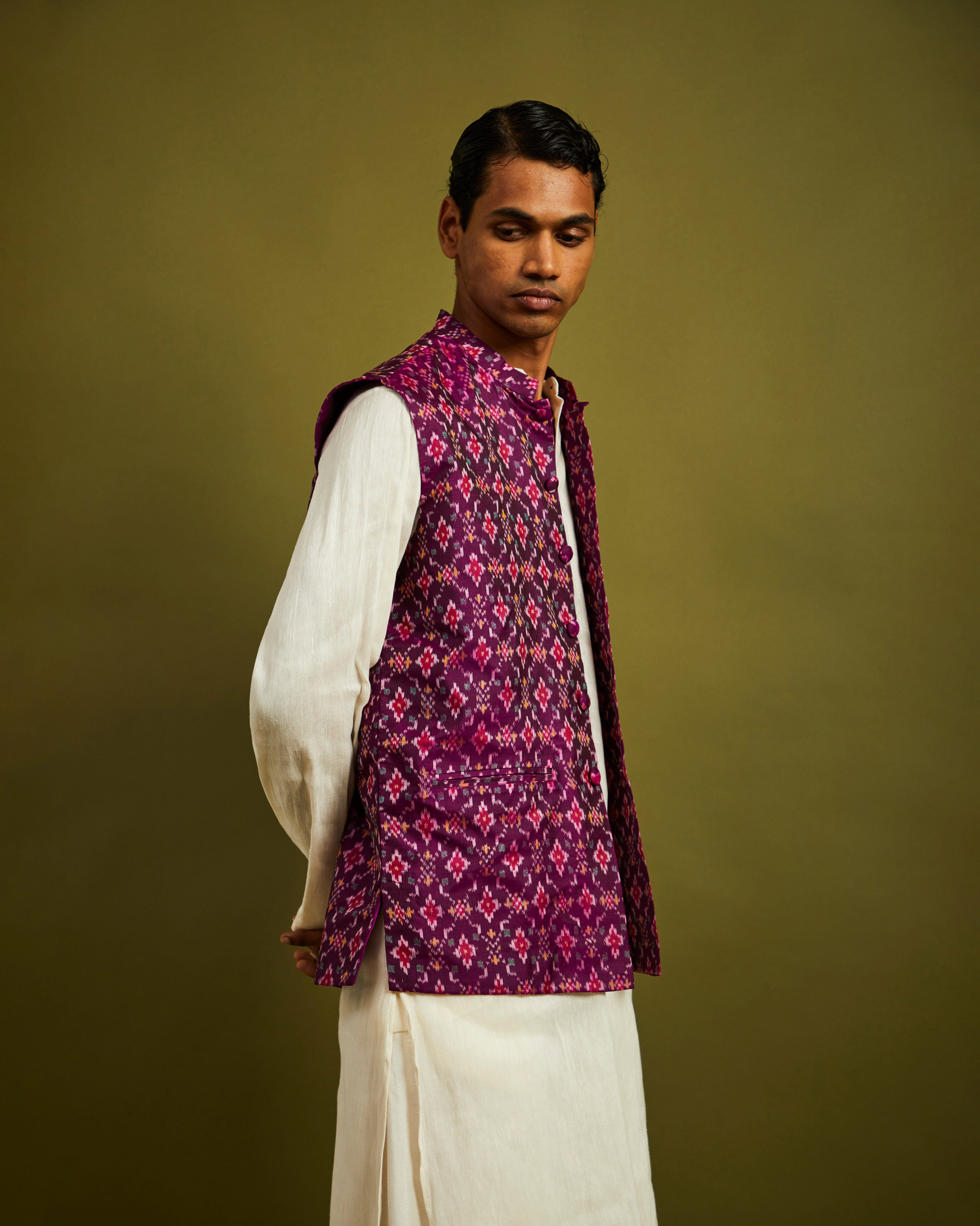 Chanda Bhat Purple Patan Patola Bandi