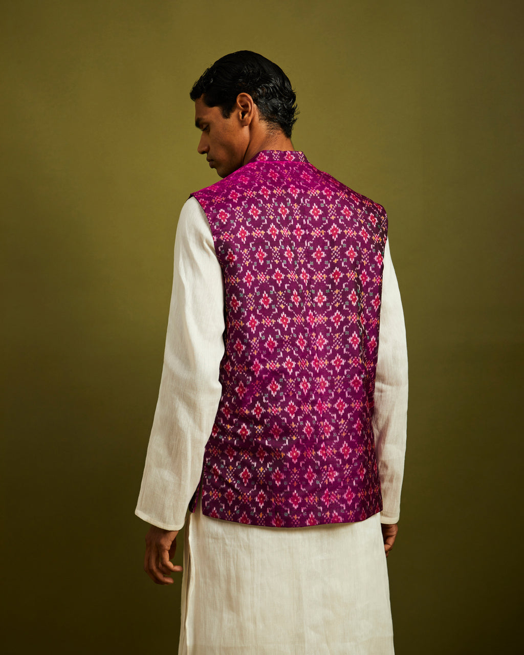 Chanda Bhat Purple Patan Patola Bandi