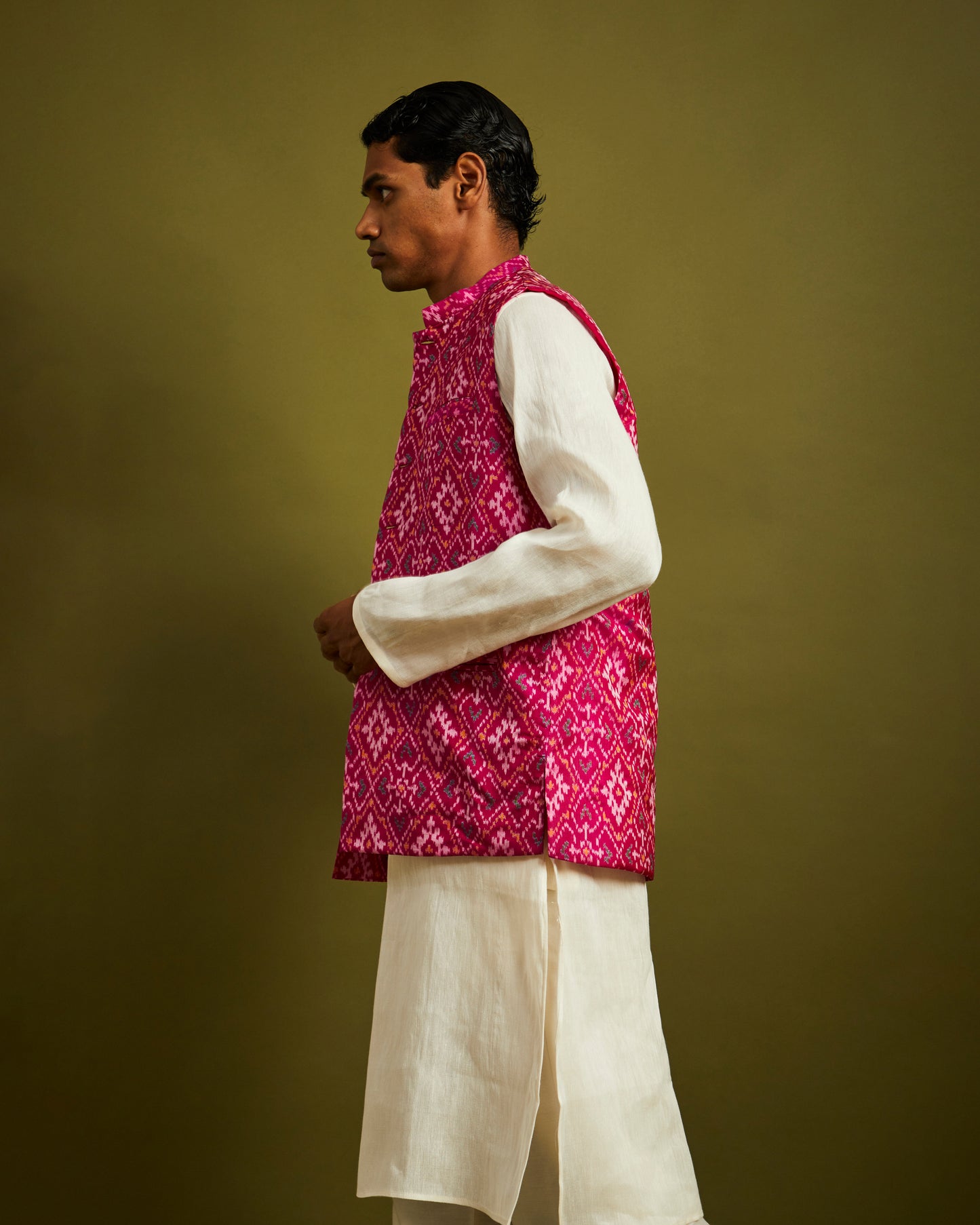 Paan Chanda Patan Patola Pink Bandi