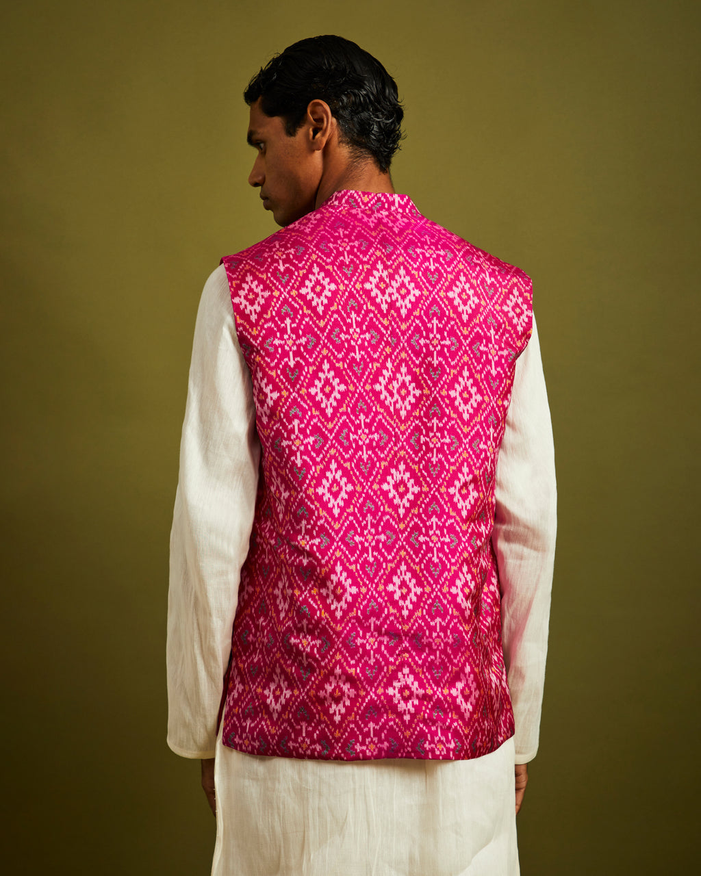 Paan Chanda Patan Patola Pink Bandi