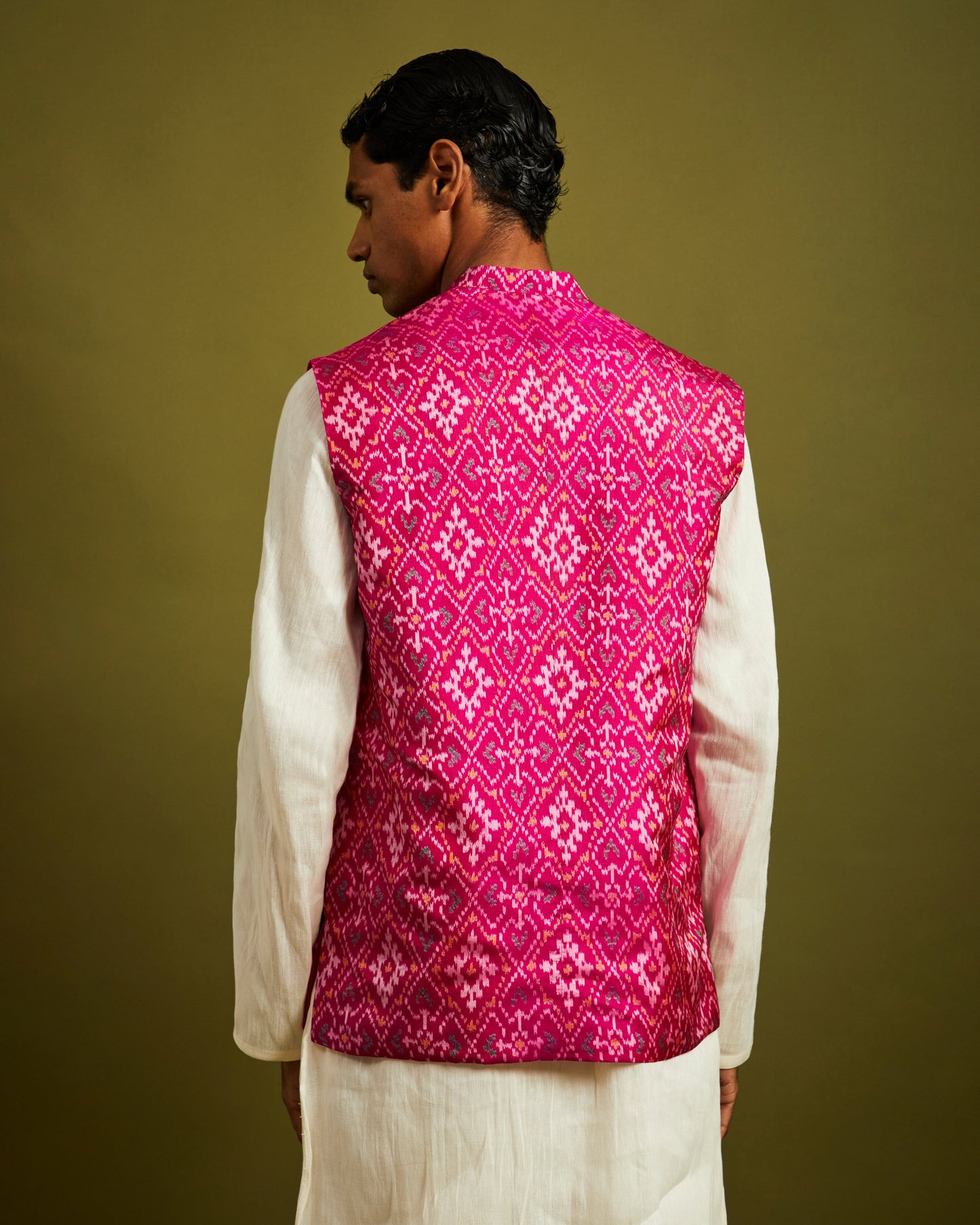 Paan Chanda Patan Patola Pink Bandi