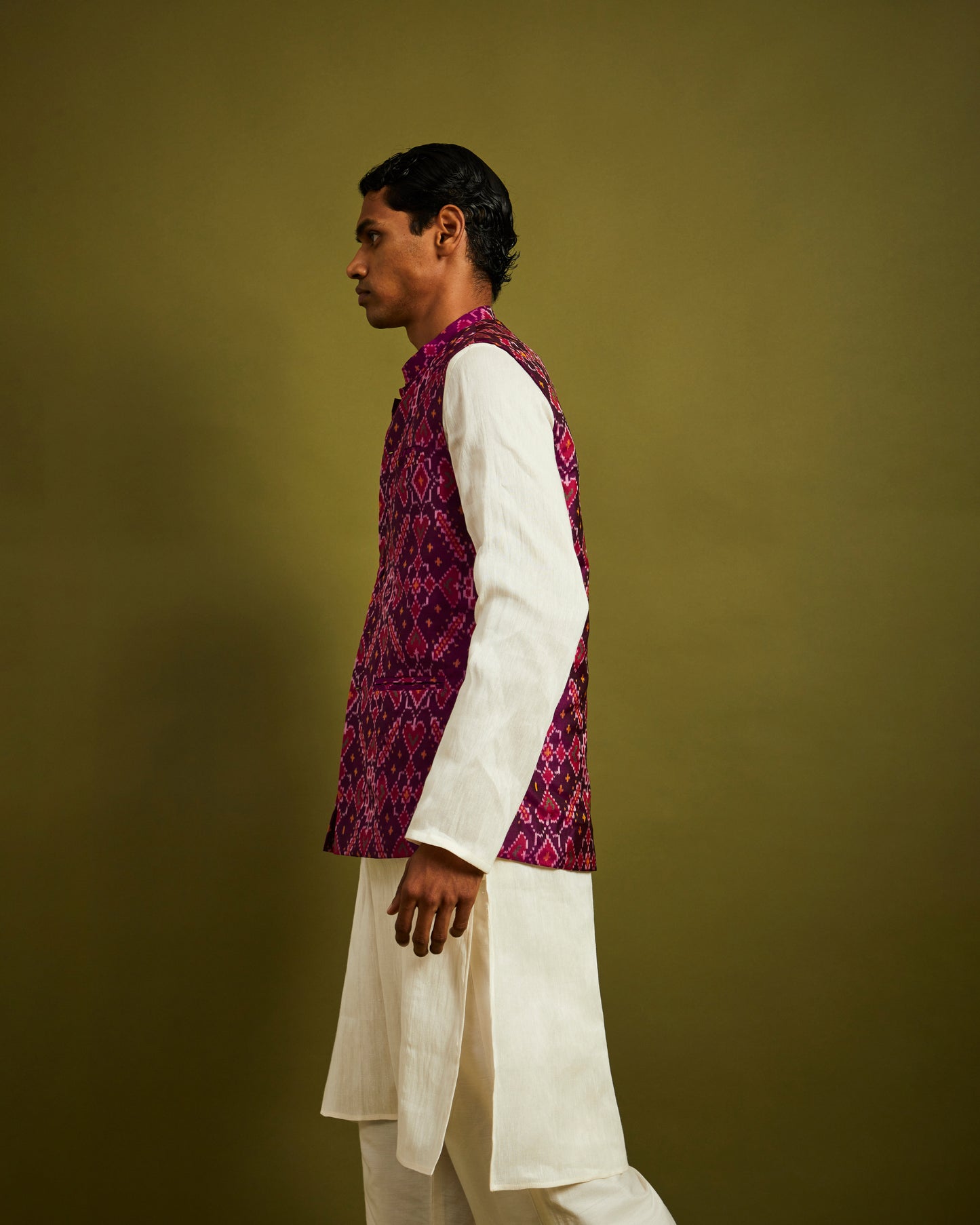 Manek Chowk Patan Patola Purple Bandi