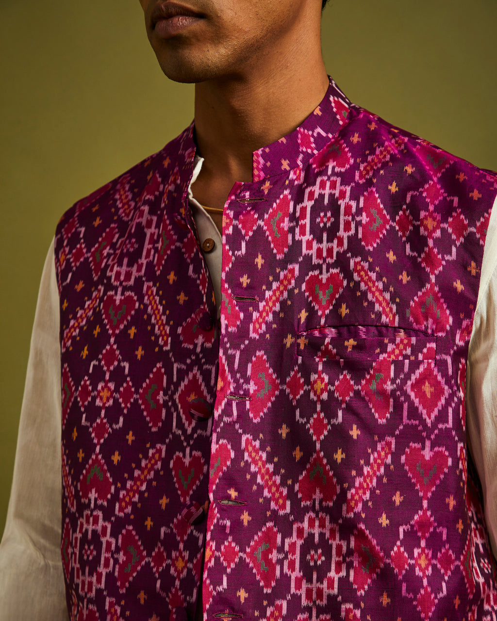 Manek Chowk Patan Patola Purple Bandi