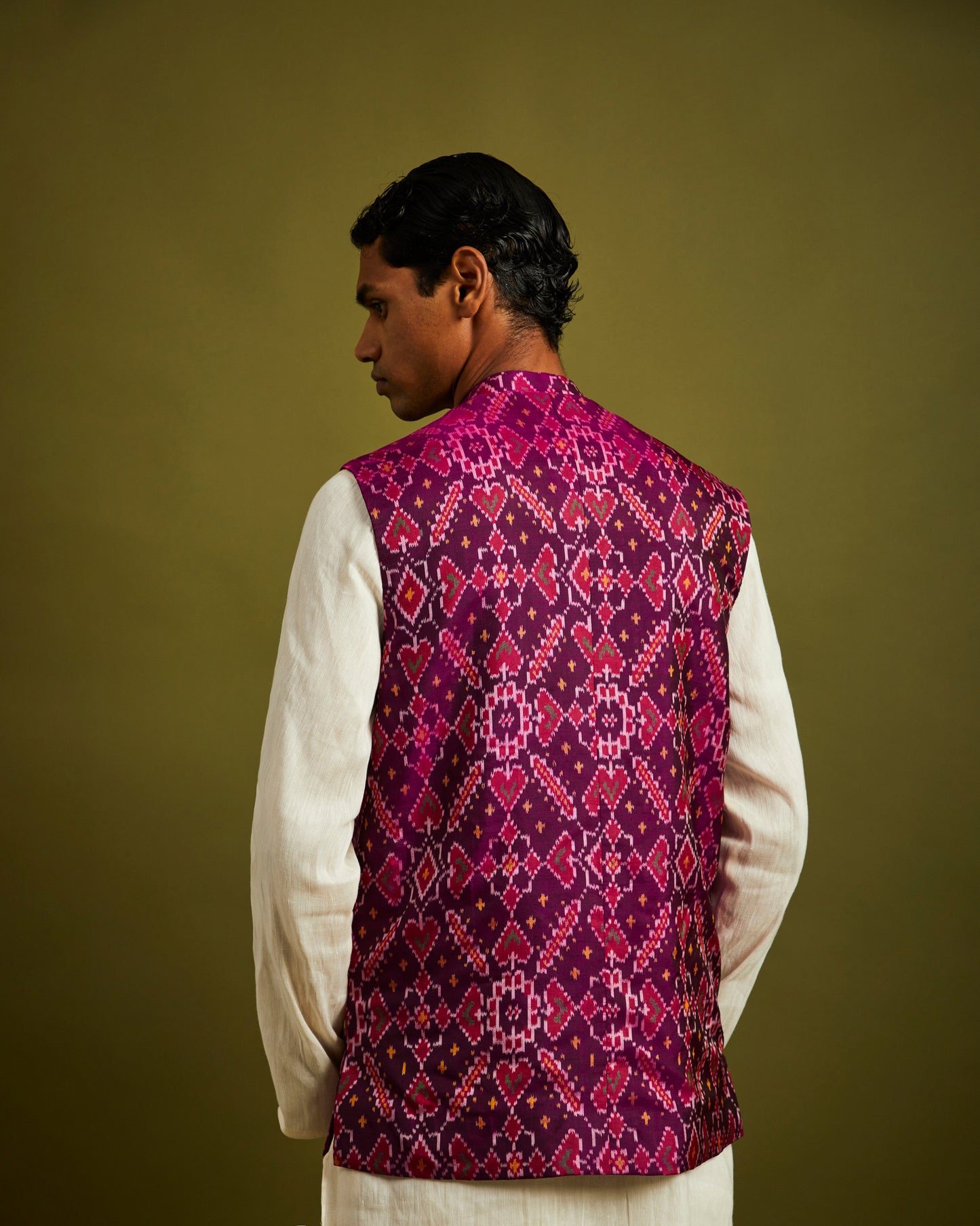 Manek Chowk Patan Patola Purple Bandi