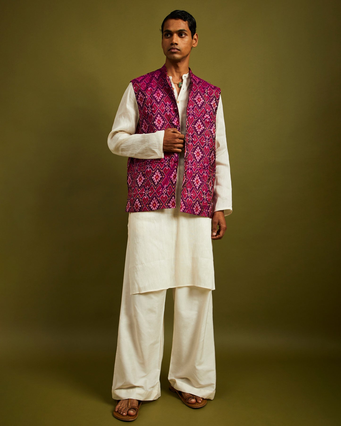 Paan Chanda Patan Patola Purple Bandi