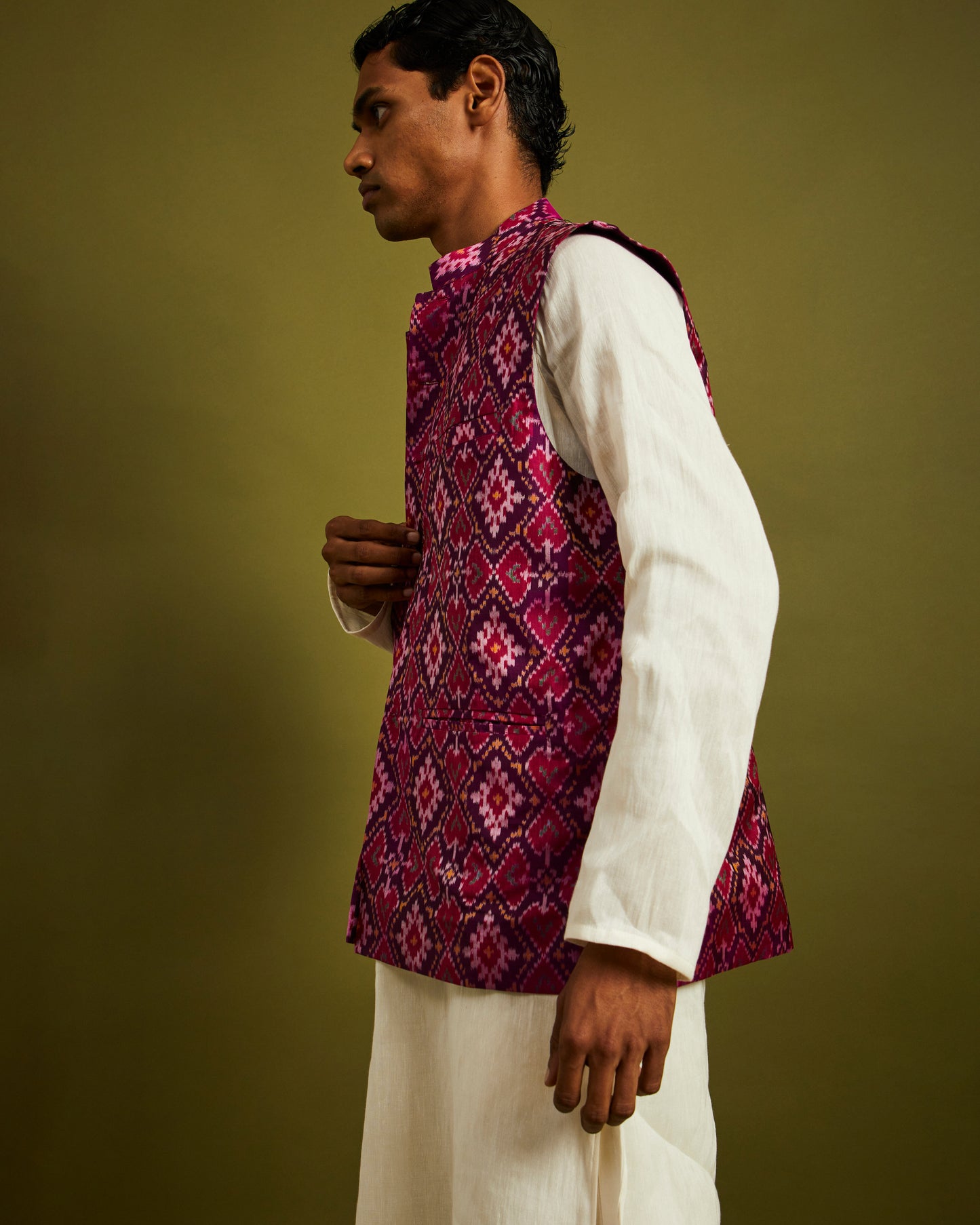 Paan Chanda Patan Patola Purple Bandi