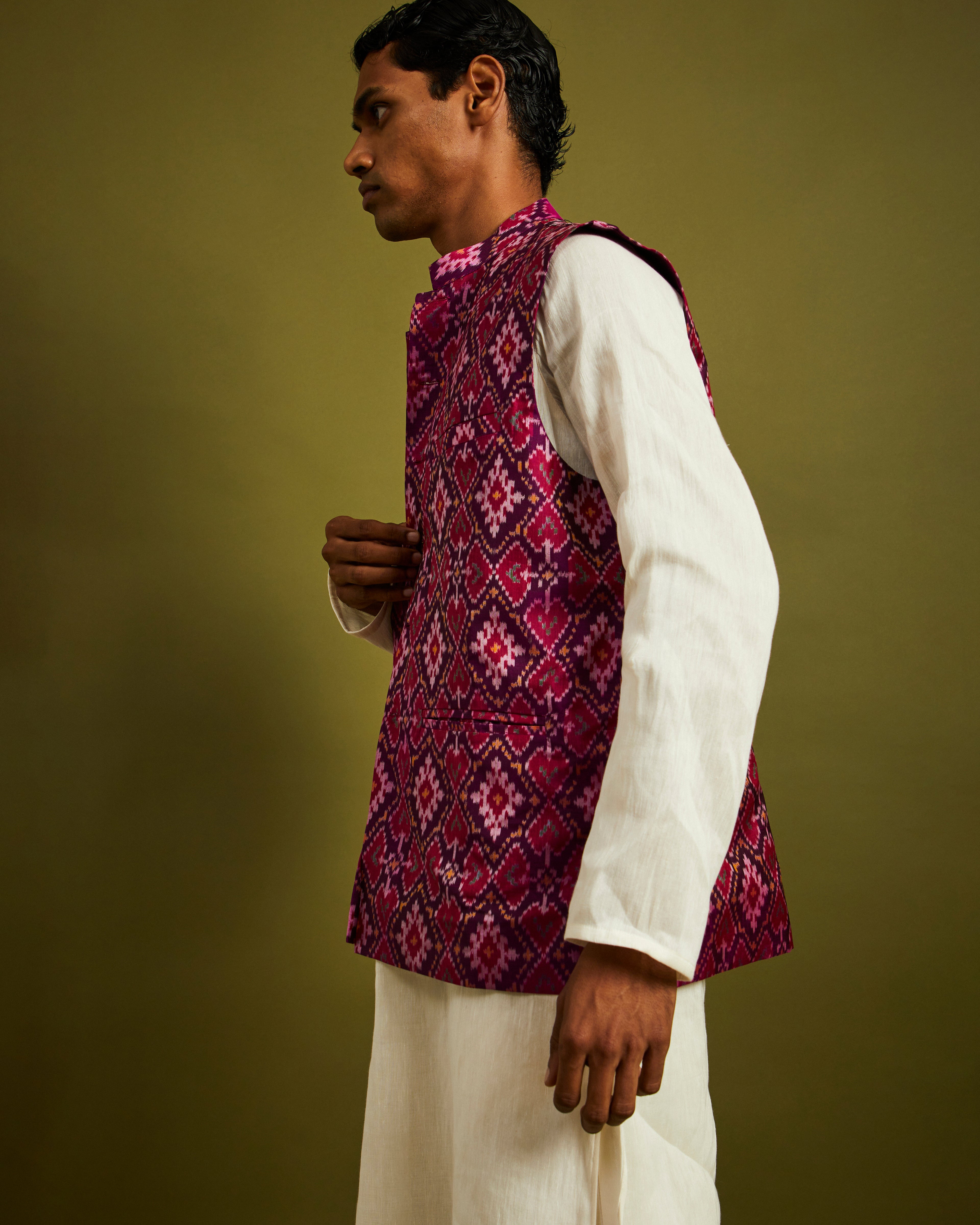 Paan Chanda Patan Patola Purple Bandi