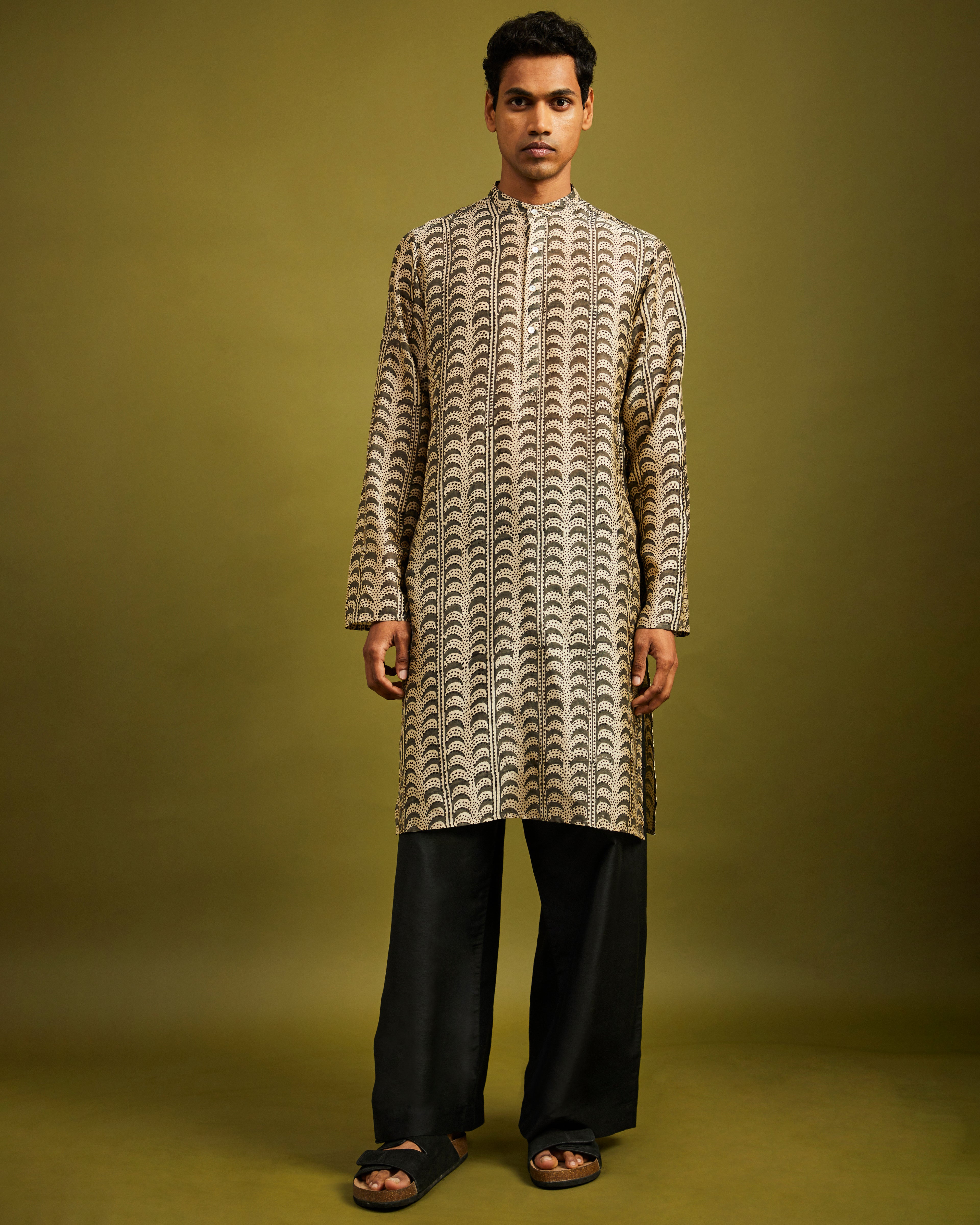 Black Wide Leg Pants Elastic With Drawstrings