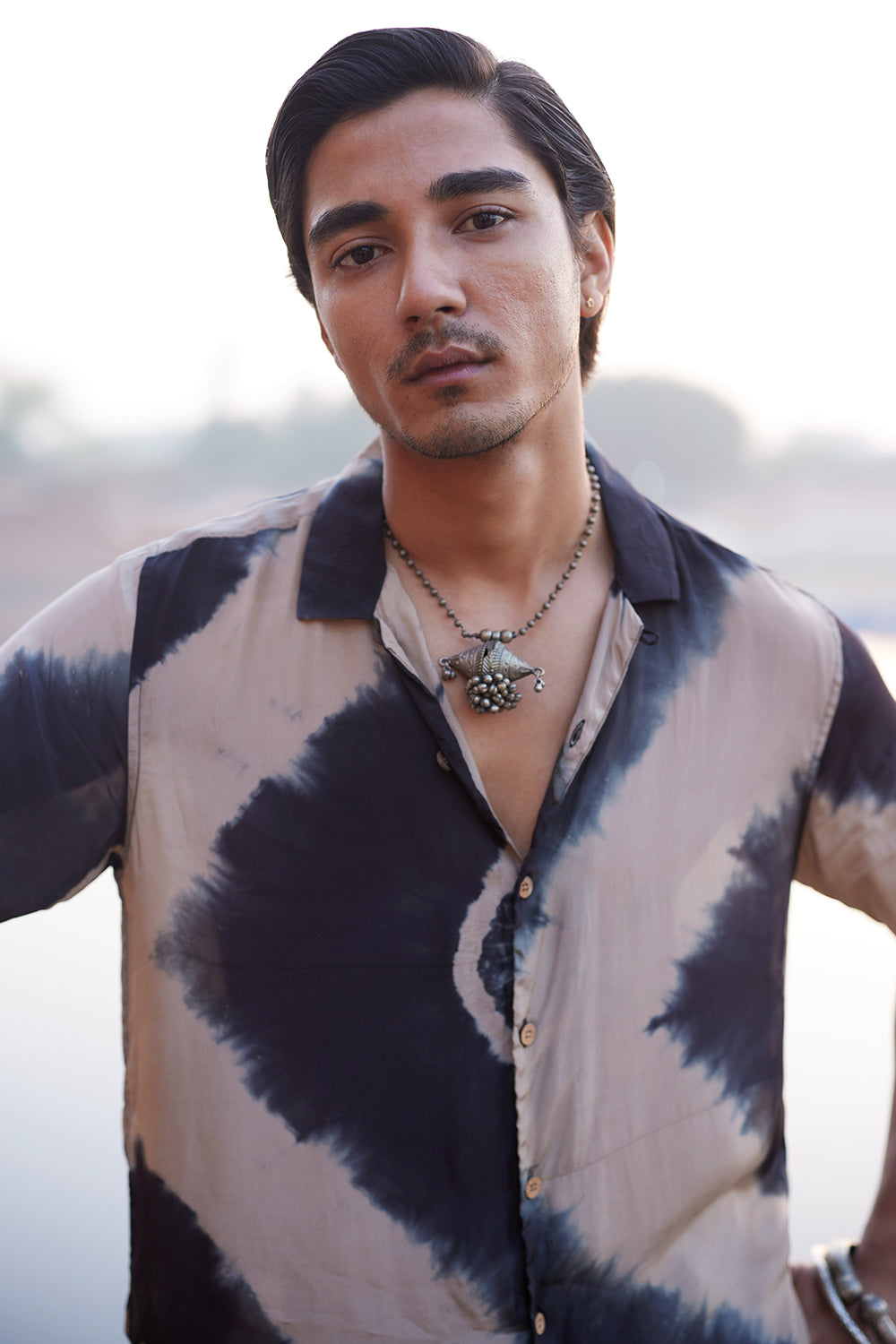 Rangrez Bandhani Pure Crepe Tie-dye Shirt