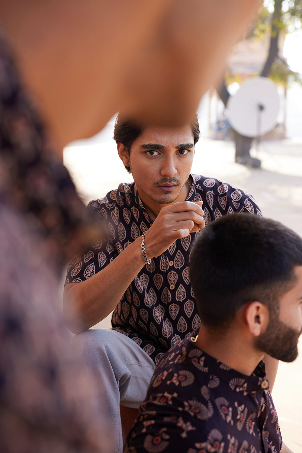 Harit Ajrakh Cotton Kurta