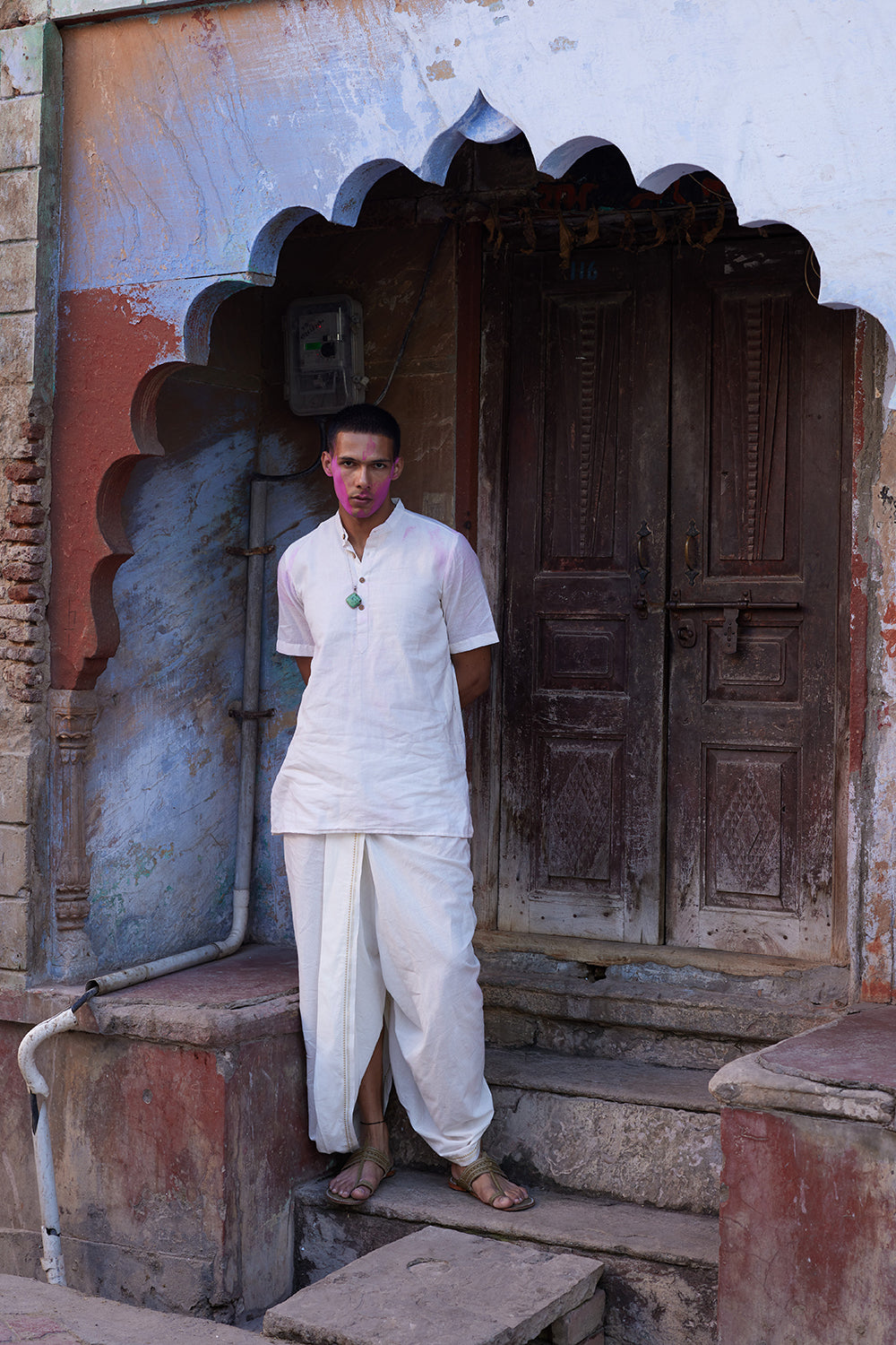 Braj ki Holi Kurta (Short Half Sleeve)