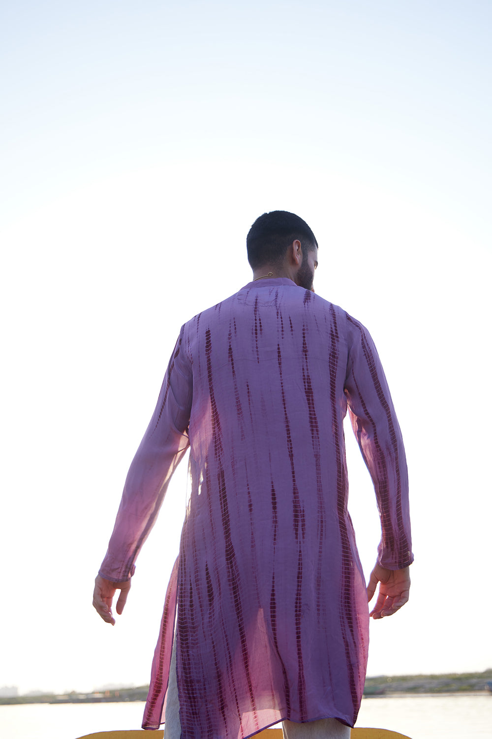 Rangrez Shibori Viscose Crepe Tie-dye Kurta