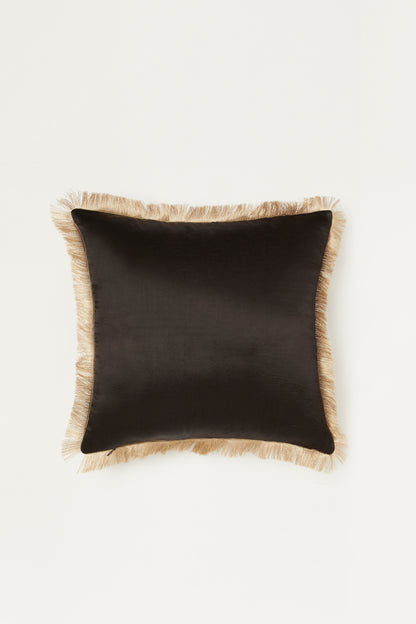 Lehar Velvet Ajrakh Square Cushion Cover