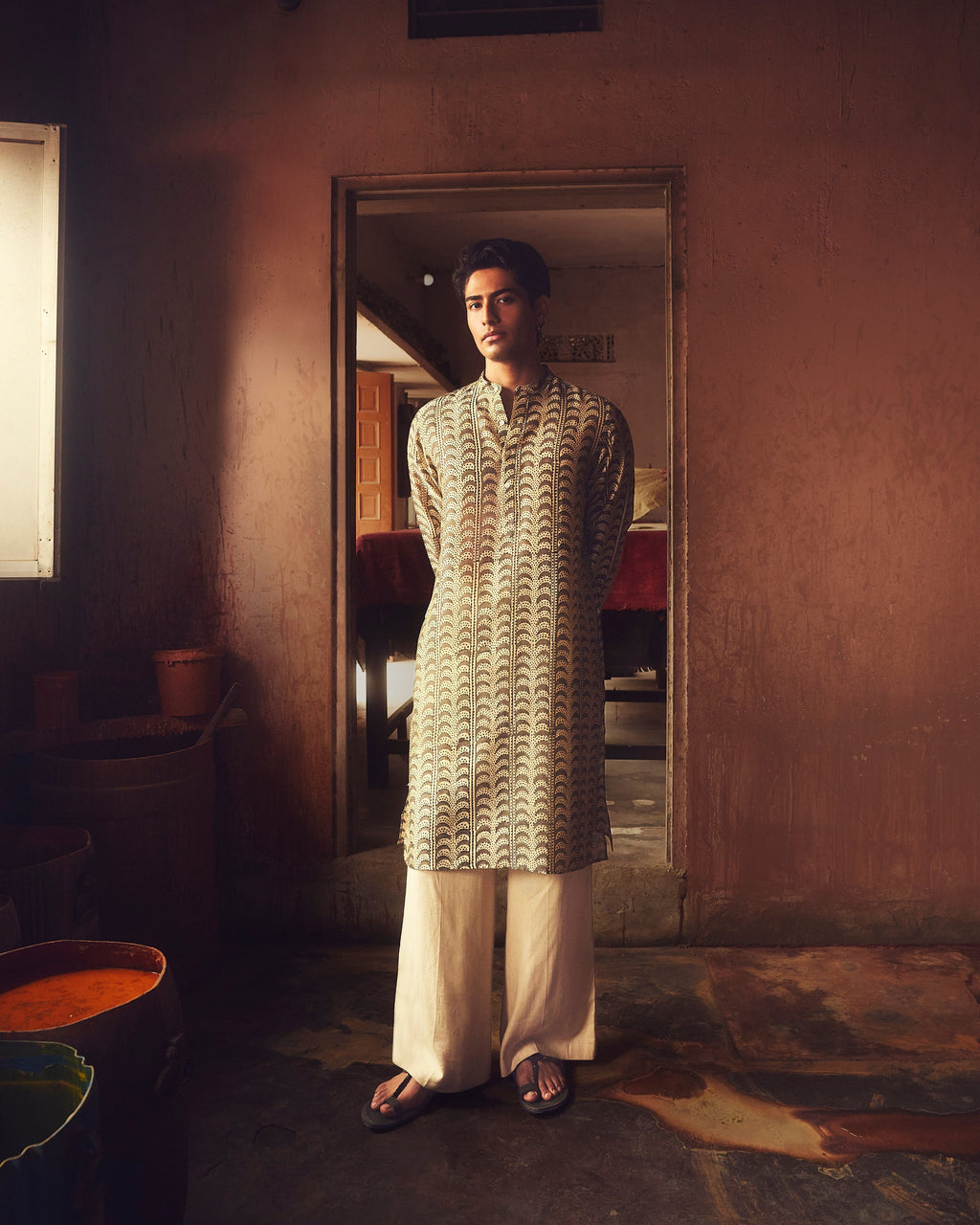 Khajur Pure Chanderi Silk Kurta