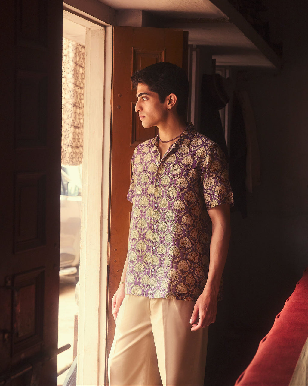 Guldavari Pure Chanderi Silk Shirt