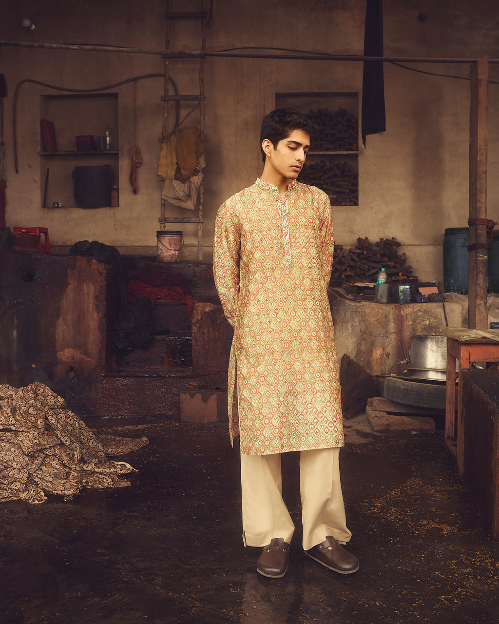 Barfi Pure Chanderi Silk Kurta