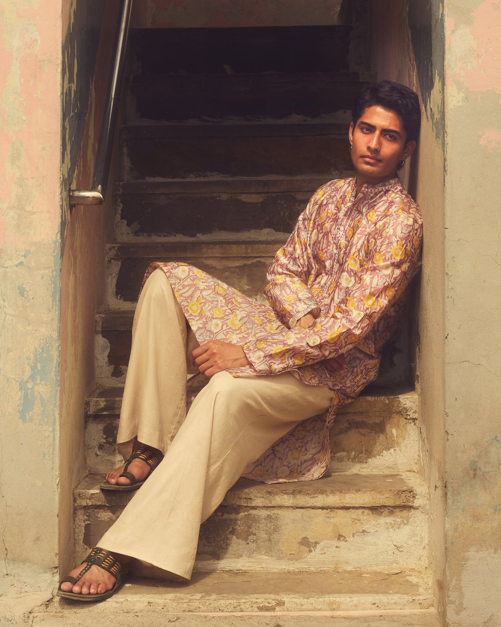 Baghiya Pure Chanderi Silk Kurta