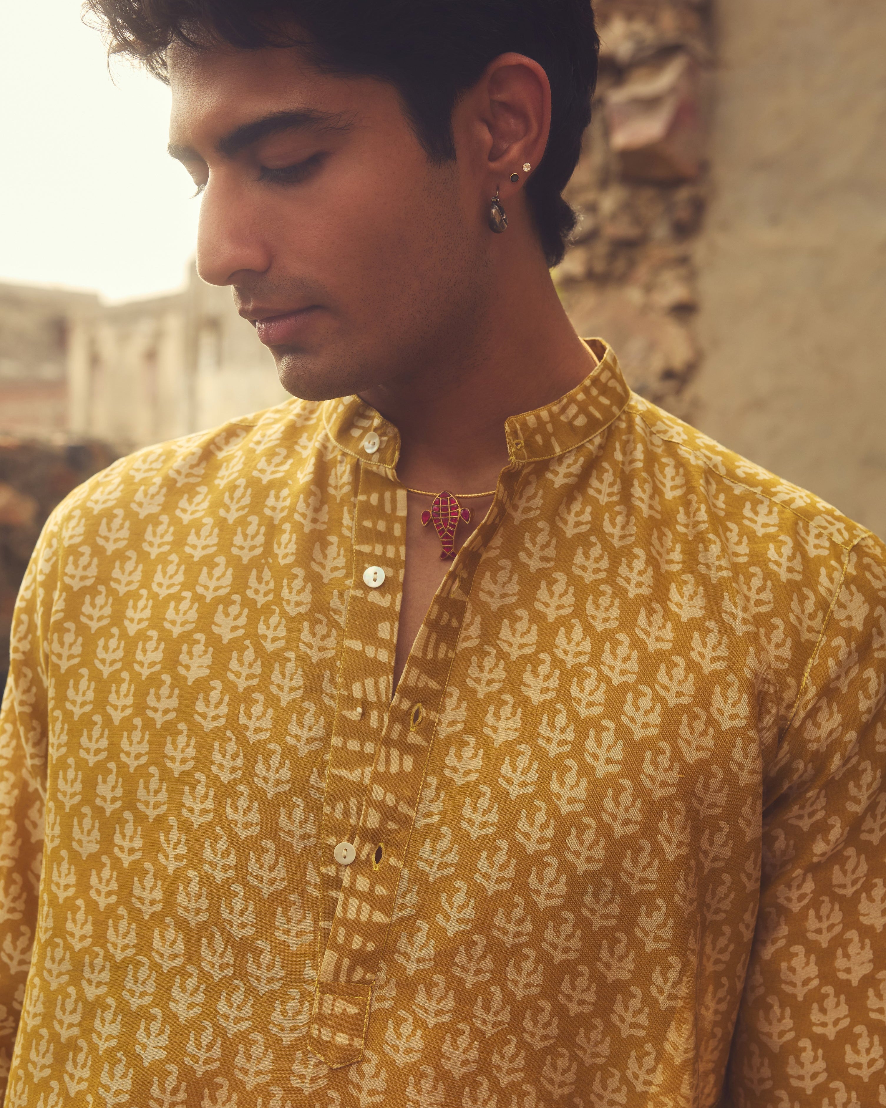 Sunehr Pure Chanderi Silk Kurta