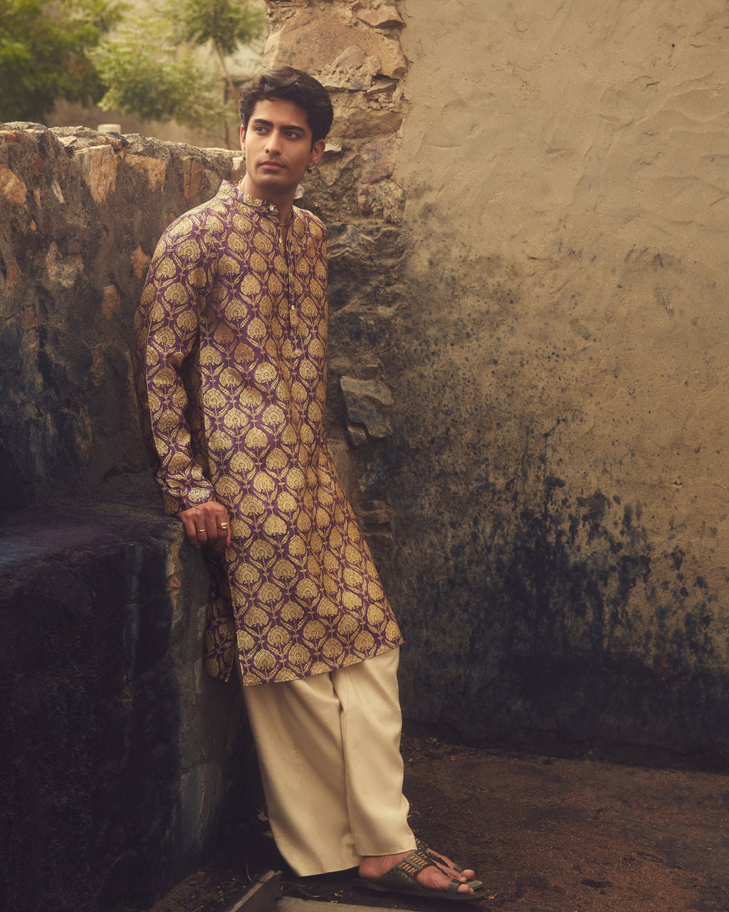 Guldavari Pure Chanderi Silk Kurta