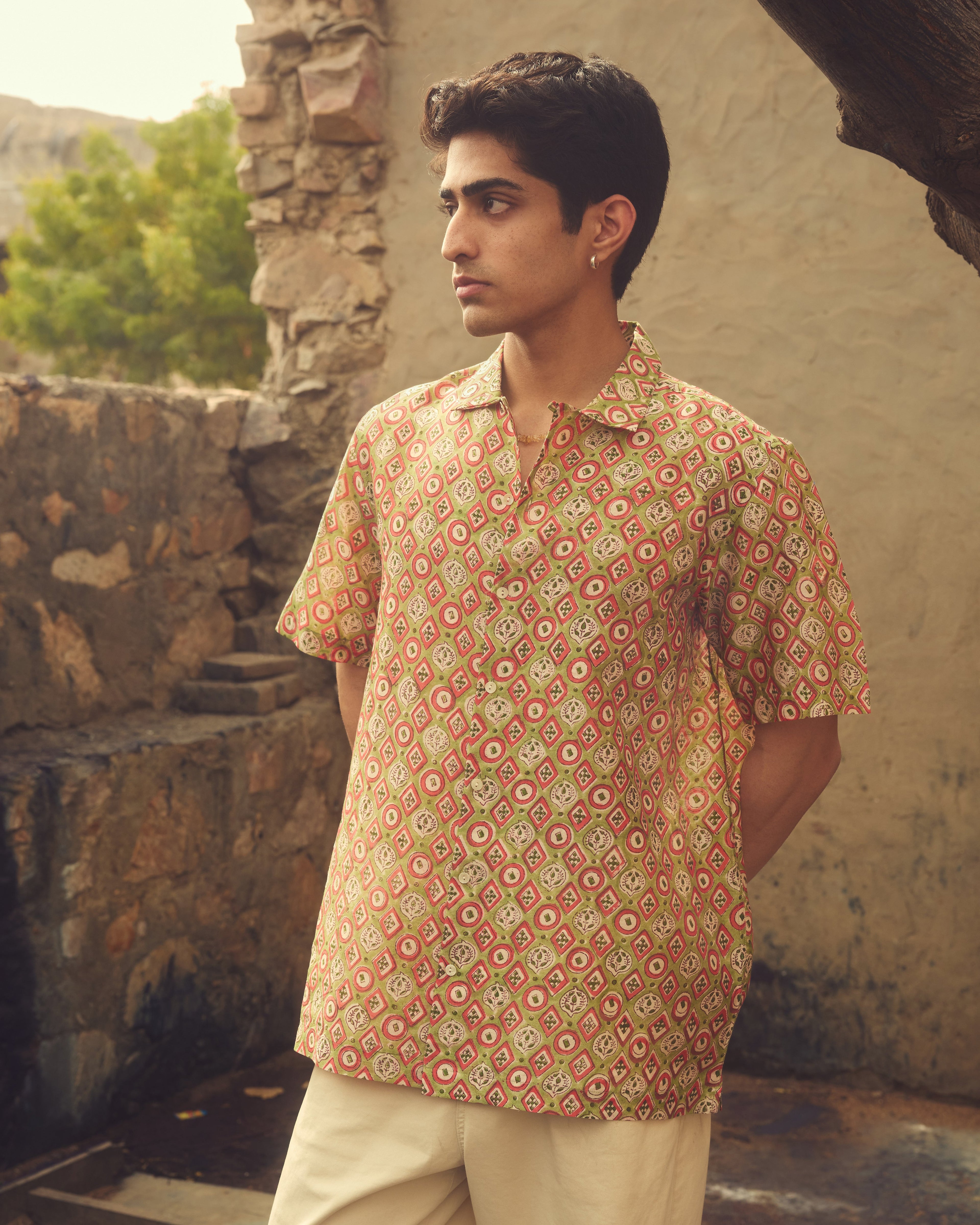 Barfi Pure Chanderi Silk Shirt