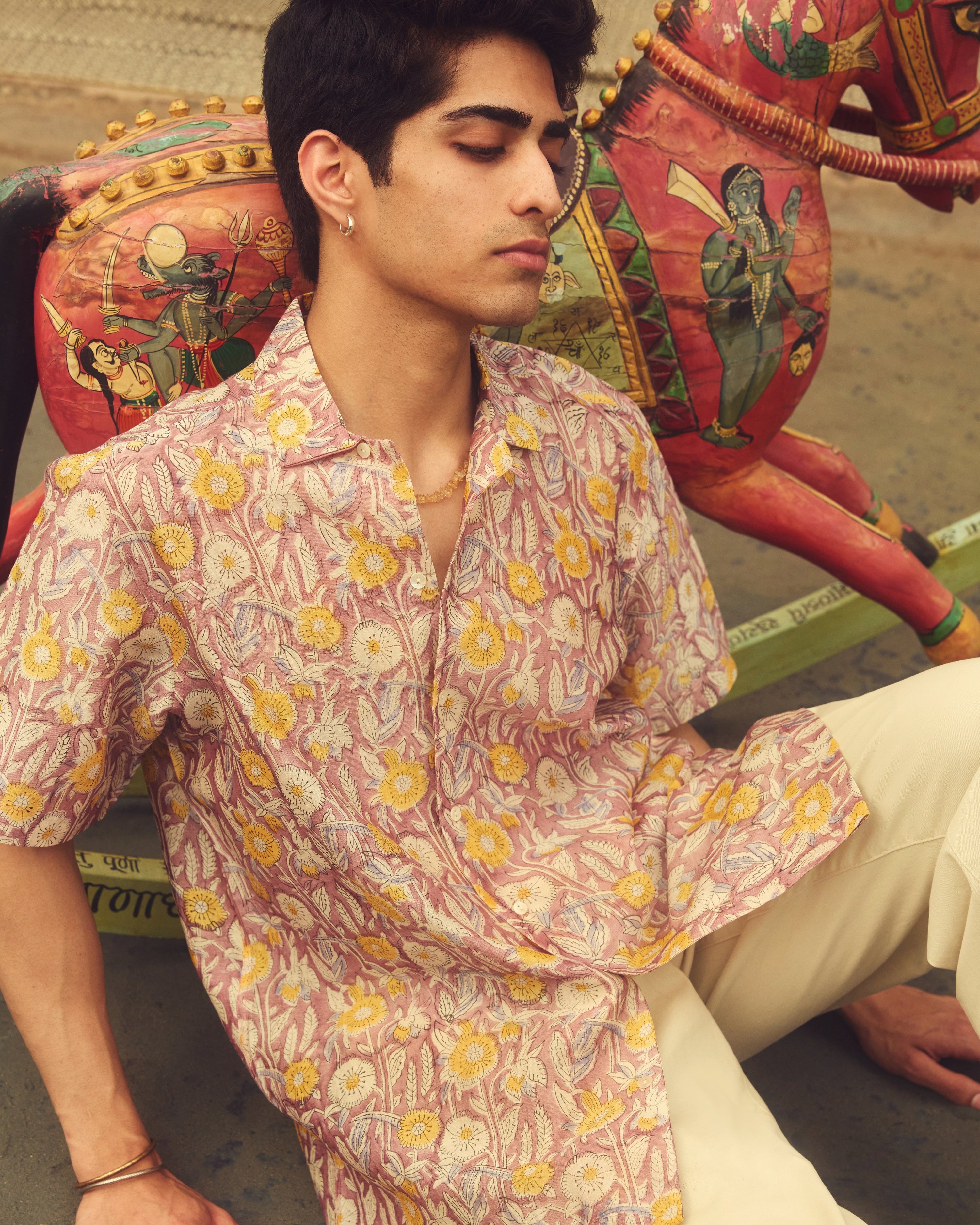 Baghiya Pure Chanderi Silk Shirt