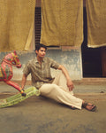 Khajur Pure Chanderi Silk Shirt